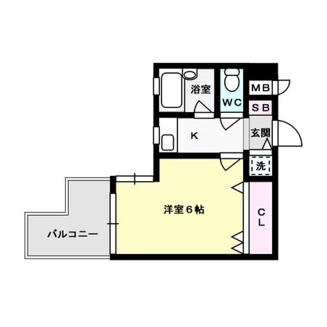 ダイナコート大博通り 間取り