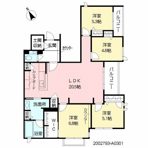 間取り メゾン シレンス今川 間取り図