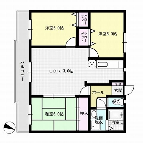 エクセレント岩室 間取り