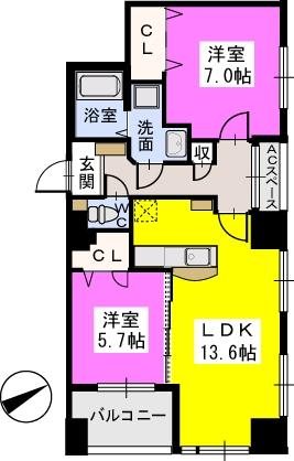 ベイシック薬院 間取り