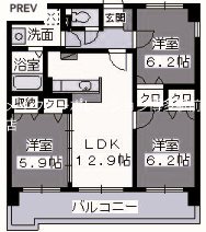サン・ビオ空港通り  間取り