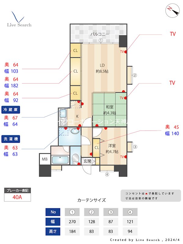 天神リベラ 間取り