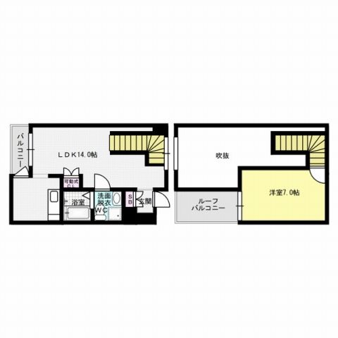 KDXレジデンス西新 間取り