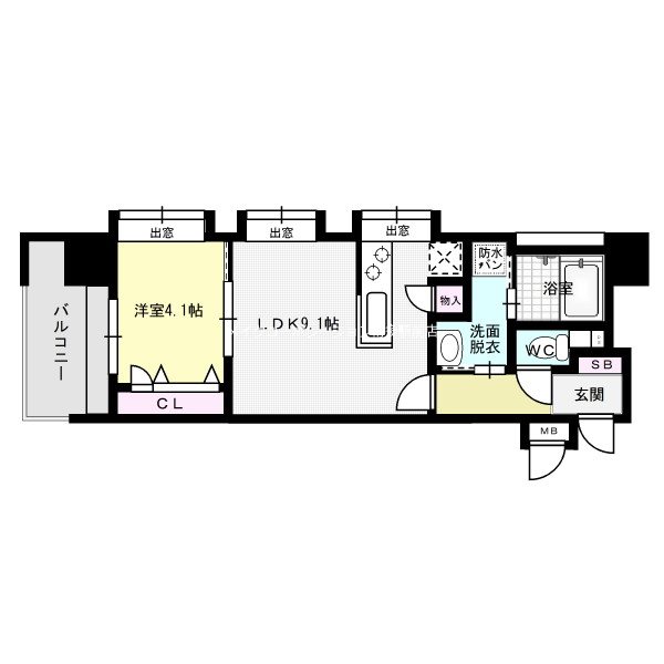 アクタス博多Ｖタワー  間取り