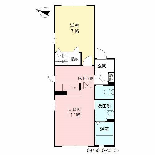 ファミール井尻 105号室 間取り