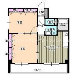 ソレイユ天神南【敷金礼金ゼロ】 間取り