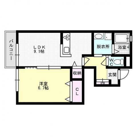 スクエア田村C 間取り