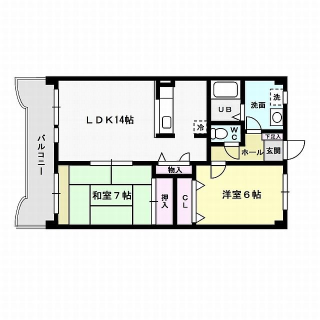 アゼリアⅡ 203号室 間取り