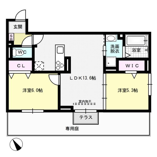 D-room平田台4丁目 102号室 間取り