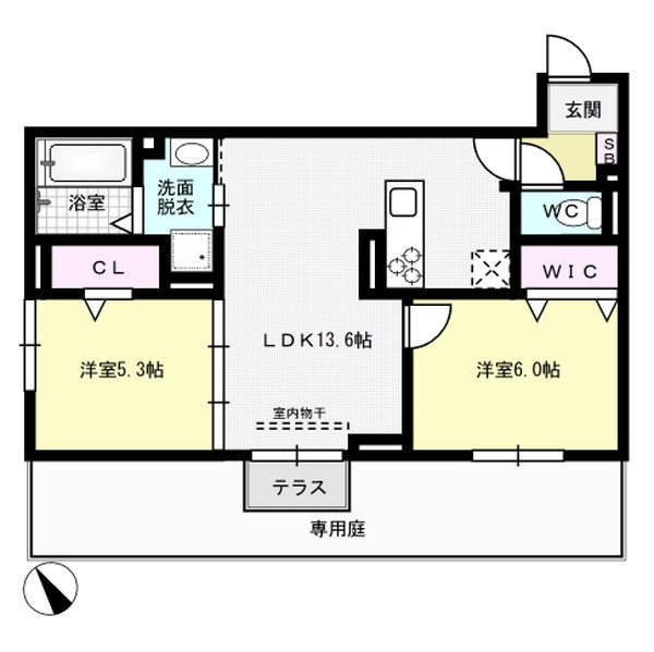 D-room平田台4丁目 103号室 間取り
