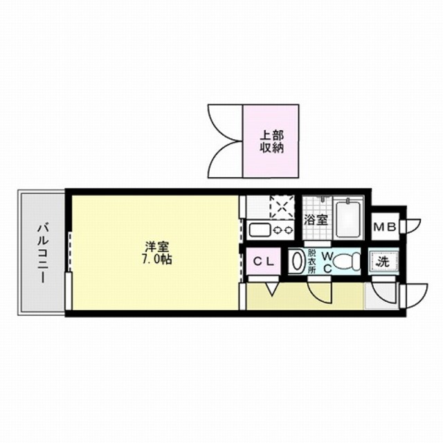 エステートモア博多公園通り  間取り