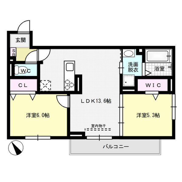D-room平田台4丁目 202号室 間取り