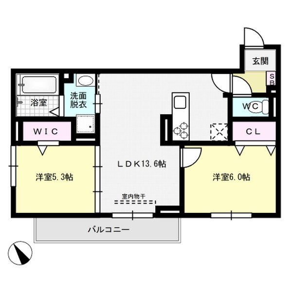 D-room平田台4丁目 303号室 間取り