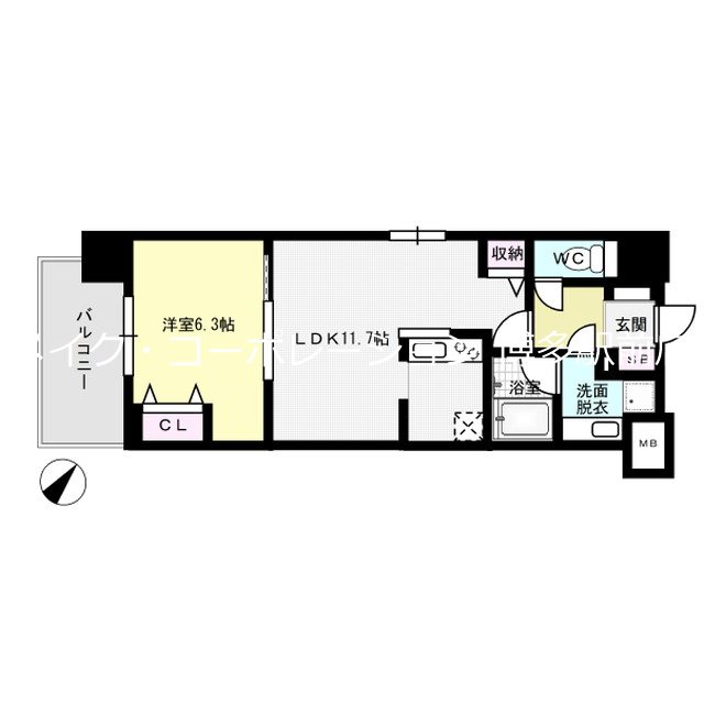 ウィスタリアレジデンス博多 間取り