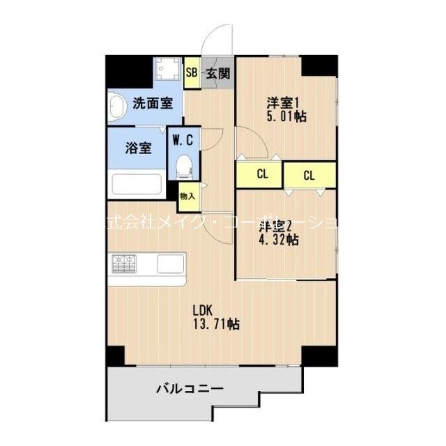 LIBTH高取Ⅱ 間取り