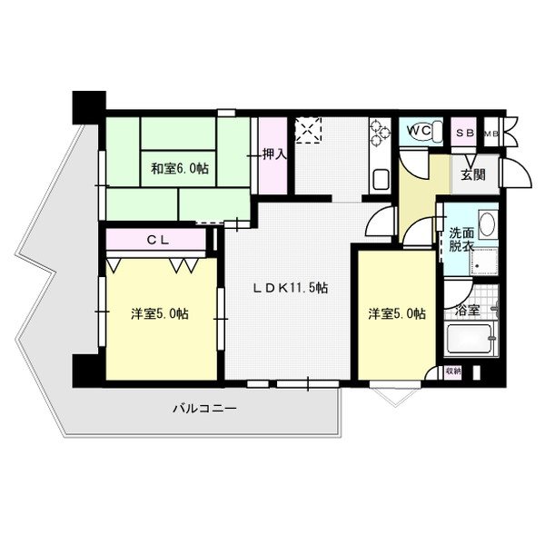 エレガンスコトブキ  間取り