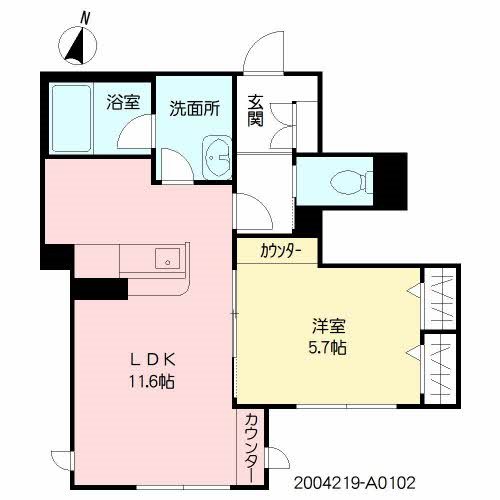 間取り シャーメゾンT&S 間取り図
