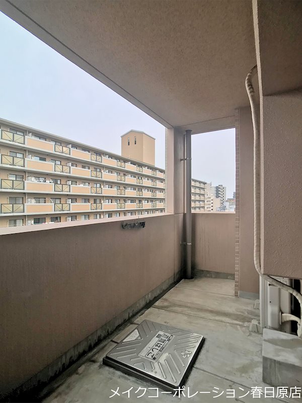 写真は同型タイプ ソフィア高宮A棟 ベランダ