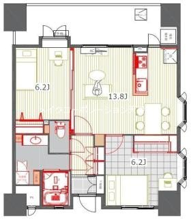 アントゥール薬院 間取り