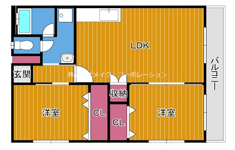 第2レジデンス室見 間取り