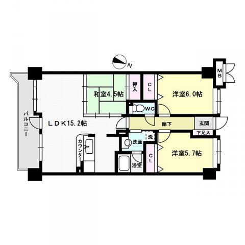 第７高島マンション 間取り