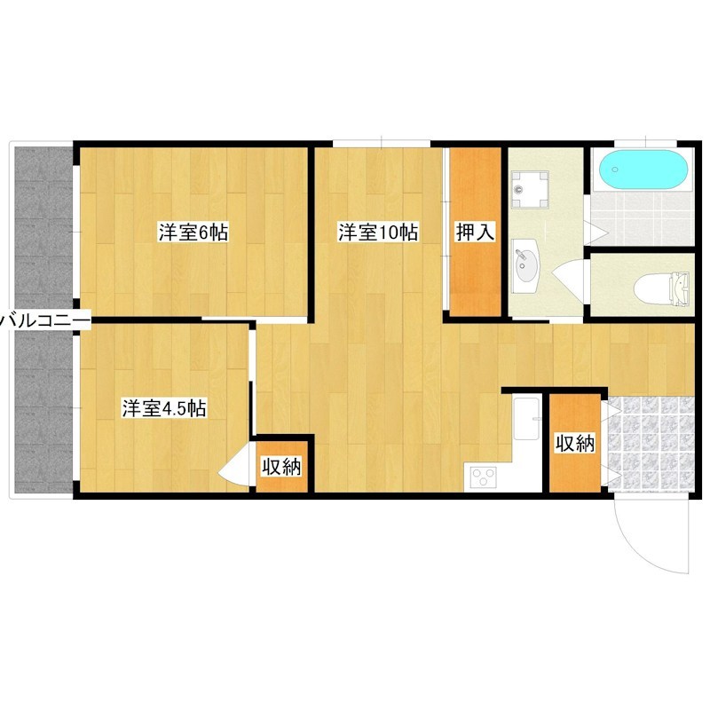 大産桜坂マンション   間取り