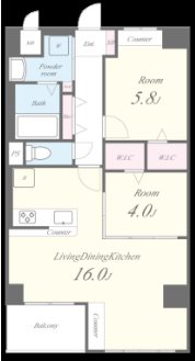 パストラーレ博多 間取り