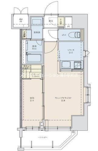 間取り ネストピア博多駅前Ⅱ 間取り図