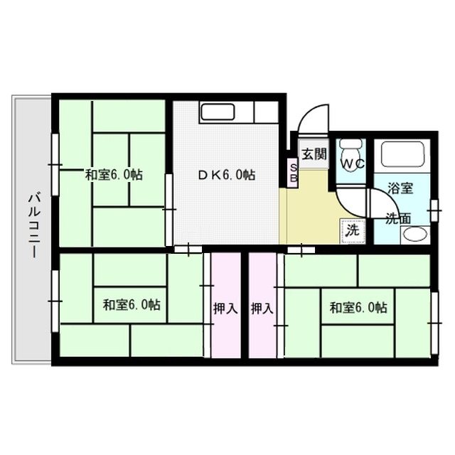 間取り 白金ハイツ 間取り図