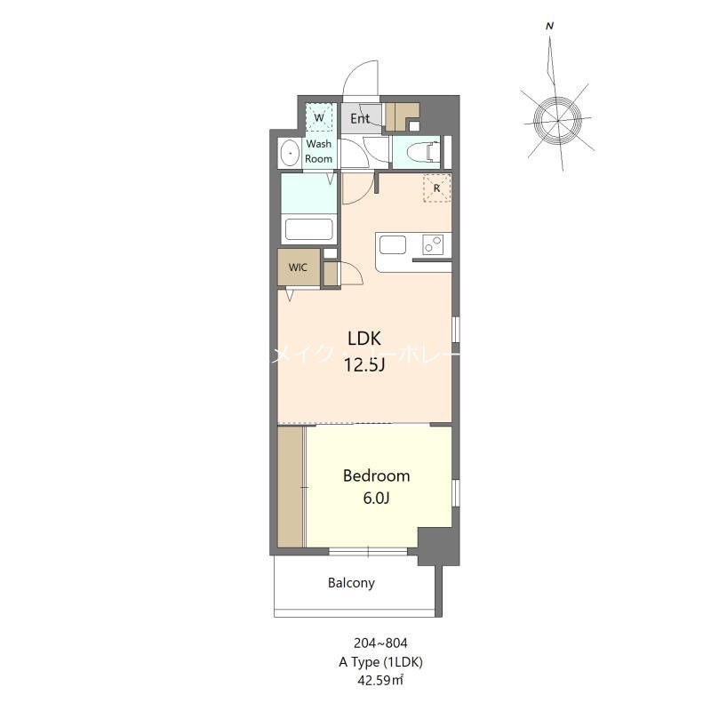 S-RESIDENCE大濠公園achieve 間取り