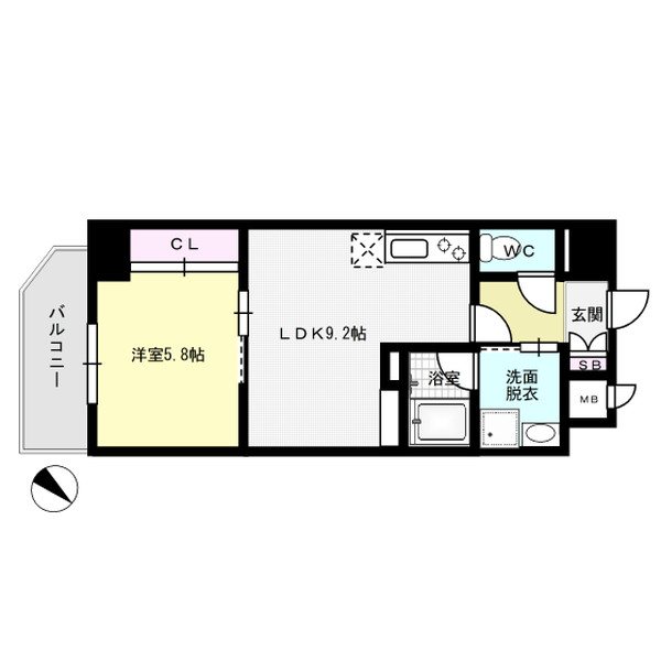 パークアベニューサウンド薬院  間取り