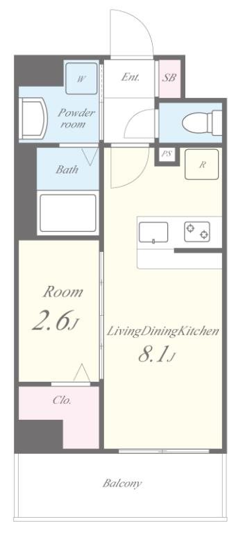 MAHORA天神  間取り