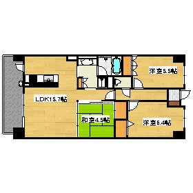 間取り サーパスシティ野間大池公園 間取り図