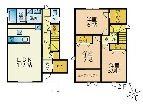 オズスクエア七隈 間取り