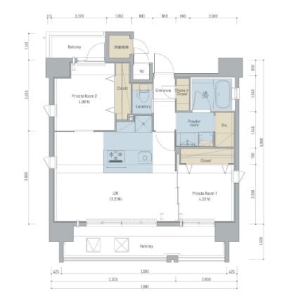 ネストピア渡辺通 間取り