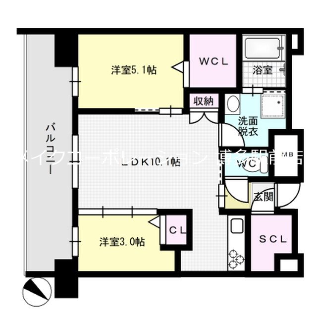 エンクレスト天神LINK 間取り