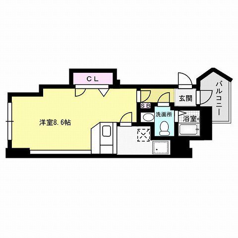 ルナコースト室見 間取り