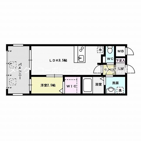 グランフォーレ博多駅東プレミア 間取り