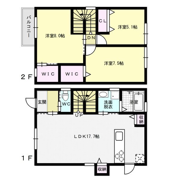 フェリーチェ松木 間取り