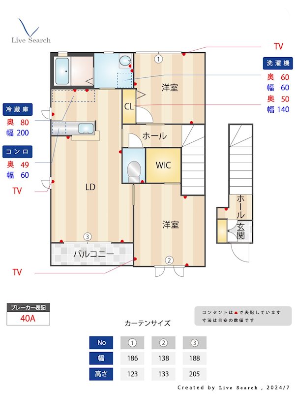 セレッソ若葉台A棟 202号室 間取り