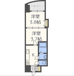 アリビオ博多駅北 間取り
