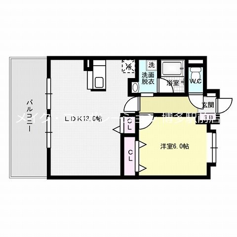 キルンズ博多駅南 間取り
