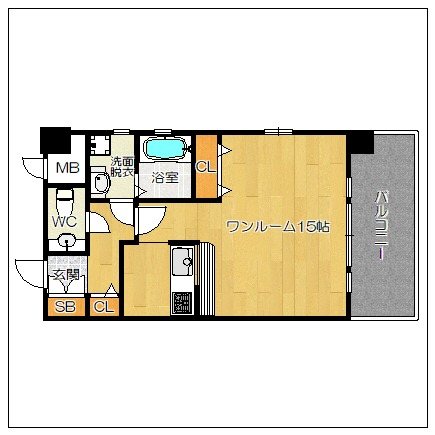 ピュアドームヴィサージュ西公園 間取り