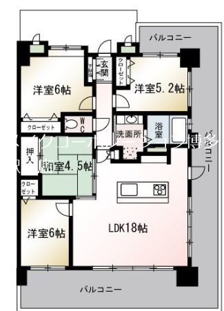 ベルメゾン西公園テラス 間取り