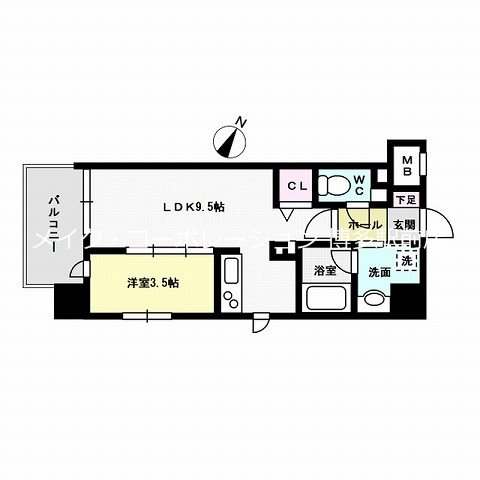 ウェルブライト美野島 間取り