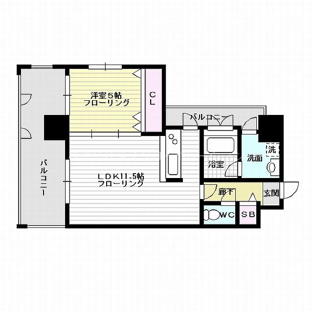 エンクレスト大手門Ⅲ 間取り