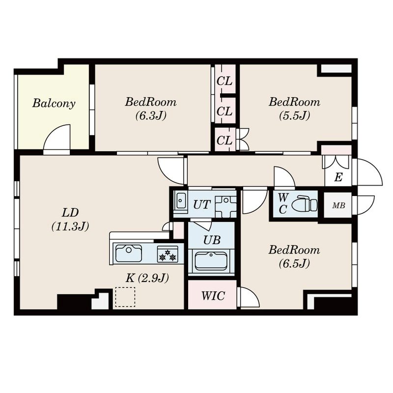 S-RESIDENCE伊都Attirant 間取り