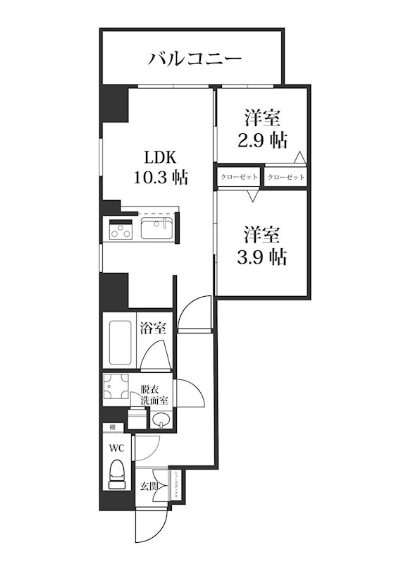 MODERN PALAZZO博多Bay 間取り