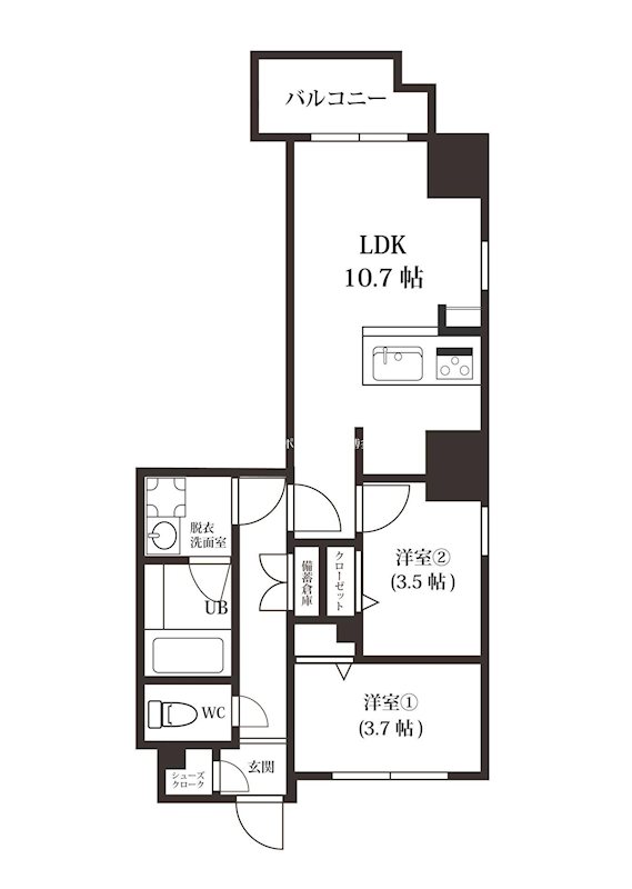 MODERN PALAZZO博多Bay 間取り