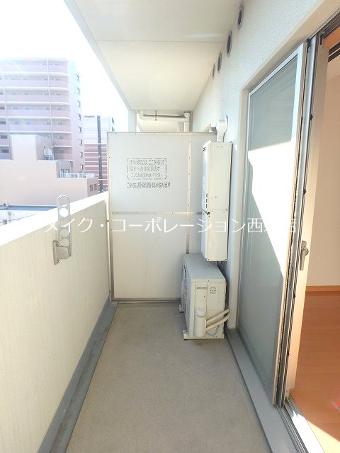 ドミール西新～ネット無料～  ベランダ